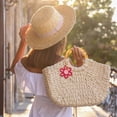 thumbnail image 3 of Daisy Groovy Party Favors Boho Woven Macrame Groovy Flowers Keychains Daisy Keychain for Boho Themed Birthday Carnival Party Return Gift, 3 of 6