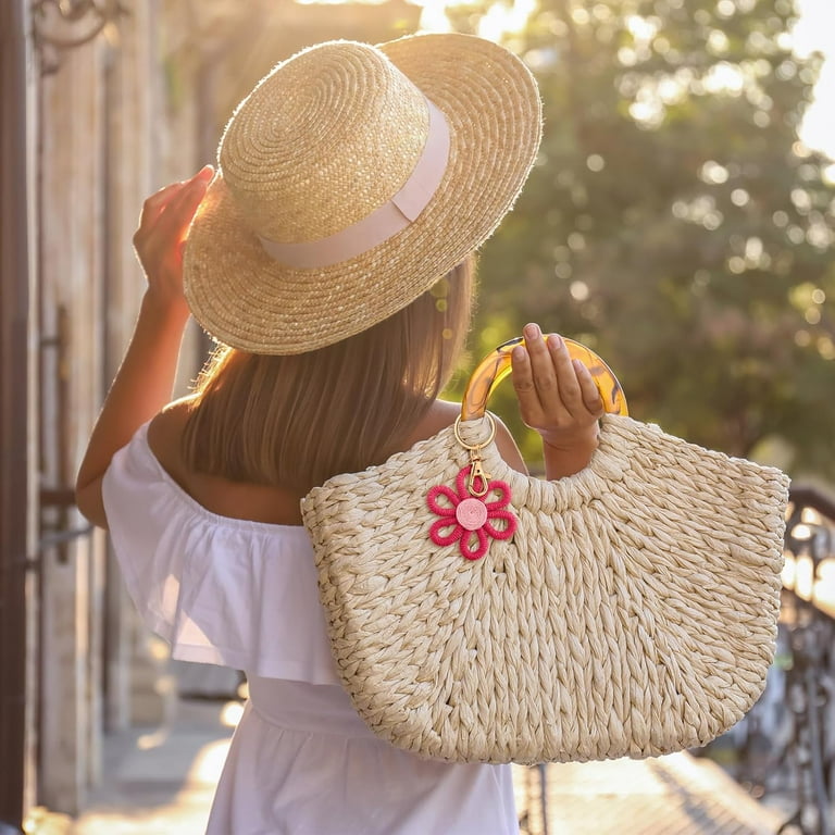 Daisy Groovy Party Favors Boho Woven Macrame Groovy Flowers