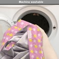 thumbnail image 2 of King Dog Crate Cover, Birthday Guy Along Lettering and Crowns on Polka Dots Groom Wedding Style, Easy to Use Pet Kennel Cover Small Dogs Puppies Kittens, 7 Sizes, Mustard Pink and White, by Ambesonne, 2 of 6