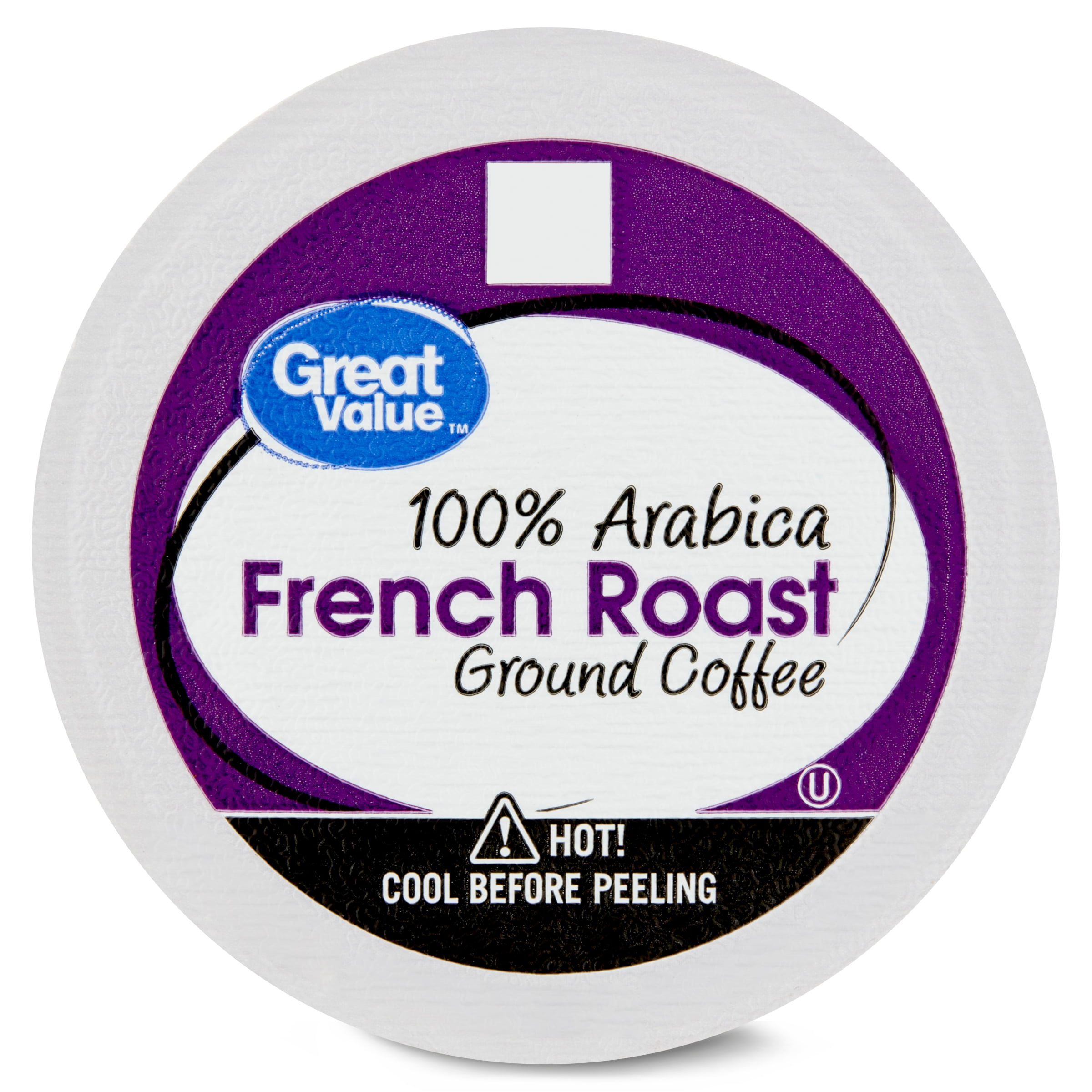 (4 pack) Great Value 100% Arabica French Dark Roast Ground Coffee Pods, 48 Count