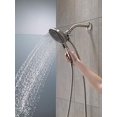 thumbnail image 3 of DELTA FAUCET 4-Spray In2ition 2-in-1 Dual Hand Held Shower Head with Hose, Stainless 58467-SS, 3 of 3