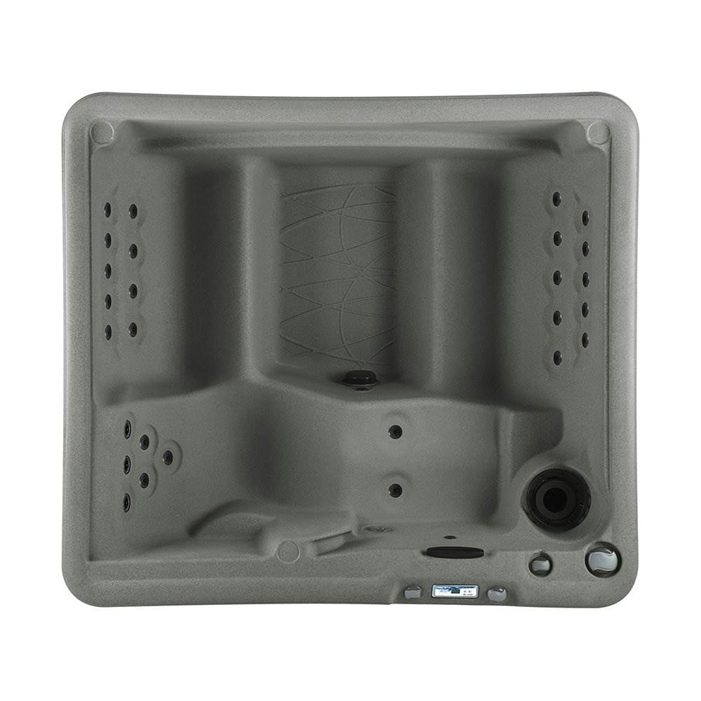 Lifesmart LS350DX Pillow Bundle 5-Person Outdoor Patio Hot Tub Spa W/ 28 Jets & Cover, Taupe with Spa Pillows included!