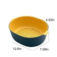 thumbnail image 3 of JOGZMZ Double-layer Plastic Washing Basin Multi-functional Living Room Basket Kitchen Artifact Household Fruit Washing Fruit Vegetable Basket, 12.6x4.53In, 3 of 7