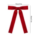 thumbnail image 3 of 12pcs Mini Velvet Bows Velvet Christmas Tree Bows Rustic Crafts Gift Ribbon Bows for Xmas Trees Wreaths Gifts Wedding Indoor Outdoor Decorations, 3 of 7