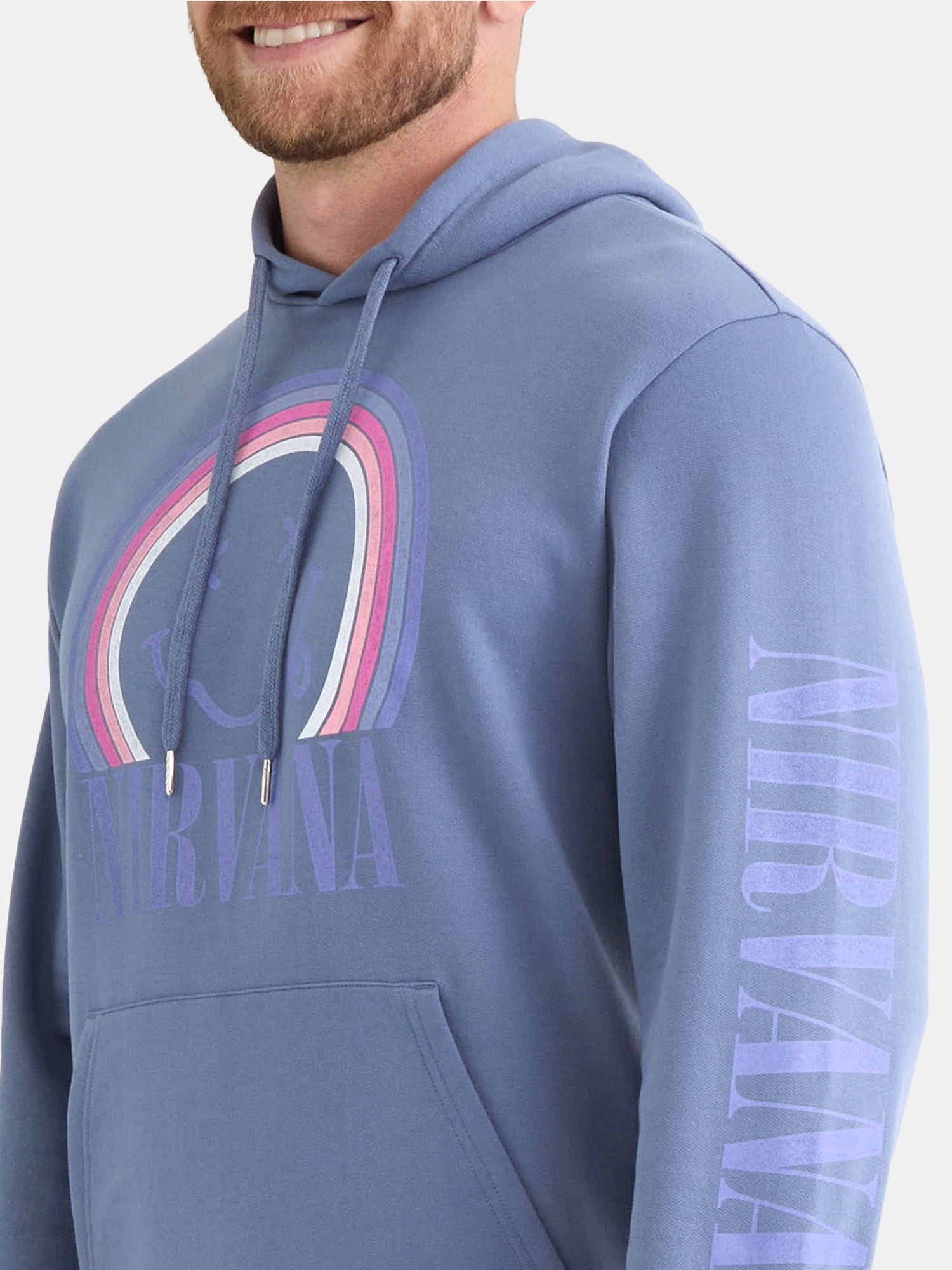 Nirvana Men's & Big Men's Pullover Hoodie Sweatshirt, Sizes XS-3XL