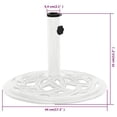 thumbnail image 2 of vidaXL Umbrella Weighted Base Patio Parasol Stand for Poles of 1.4"/1.5"/1.9", 2 of 8