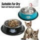 thumbnail image 4 of Cuencos para gatos para comida y agua, cuenco de comida para gatitos de acero inoxidable antideslizante, cuencos para mascotas con base de goma extraíble, cuencos para gatos y perros pintados, bonitos cuencos para gatos, cuencos de agua para gatos, 2 piezas JM, 4 of 7
