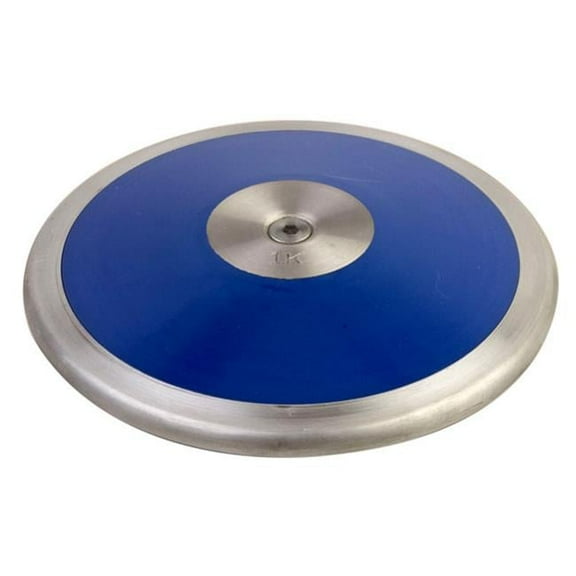 1.0 kg Lo Spin Competition ABS Plastic Discus, Royal Blue & Silver