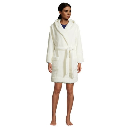 

Lands End Women s High Pile Fleece Hooded Robe