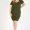 Black, variant on NWT Women Plus Size GOLD BUTTON DOWN SHORT SLEEVE BODYCON DRESS 1XL 2XL 3XL