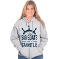 thumbnail image 5 of I Like Big Boats and I Cannot Lie Zip Up Hoodie Men's Women's Brisco Brands 2X, 5 of 6