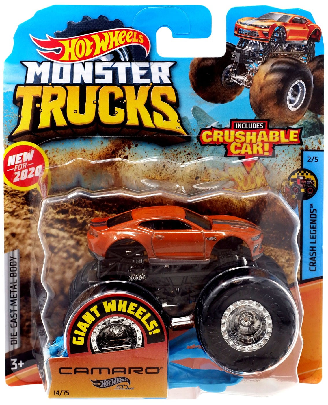 Hot Wheels Monster Trucks Camaro Die 