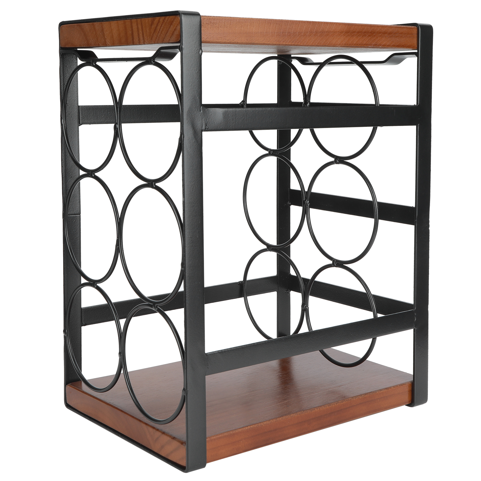 Zyyini Wine Stand Wine Rack 3 Tier Wrought Iron Kitchen Countertop 6