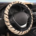 thumbnail image 2 of DouZhe Modern Animal Print Black Yellow Prints Steering Wheel Cover, Universal 15 inch Anti-Slip Odorless Elastic Car Steering Wheels Cover for Women Men, 2 of 7