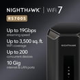 thumbnail image 2 of Nighthawk Netgear RS700S Wi-Fi 7 IEEE 802.11be Router Inalámbrico Ethernet, 2 of 5