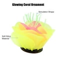 thumbnail image 4 of Unique Bargains Aquarium Simulation Coral Aquatic Flower Silicone Fluorescent Coral Glow Ornaments Fish Tank Yellow, 4 of 7