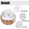 thumbnail image 3 of HAHDAXIA Round Waterproof Table Cover Elastic Tablecloth Vinyl Fitted Table Cover Elastic Edged Plastic Table Cover Fits Tables up to 57"-68" R White, 3 of 7