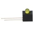 thumbnail image 2 of 100Pcs LED Holder 3mm Lampshade 90 Degree Bend with Light Industrial Control ComponentsYellow Light, 2 of 4