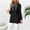 Black, variant on Elegant Cardigan Casual Tie Front Shrugs Sweaters Ladies Stand Collar Button Strap Long Sleeve Pleated Sleeve Coat Black L