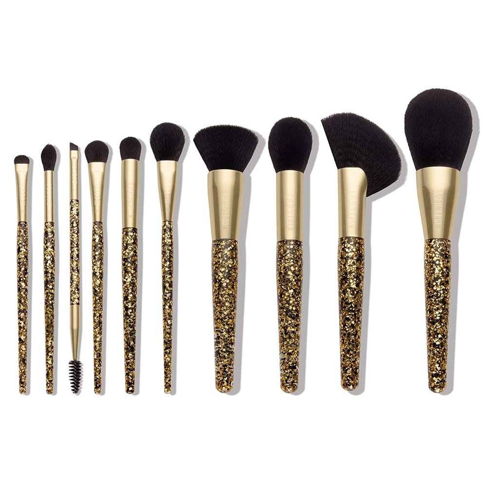 Milani Luxe Brush Set Pack of 10 Brushes Makeup Brush Set For All