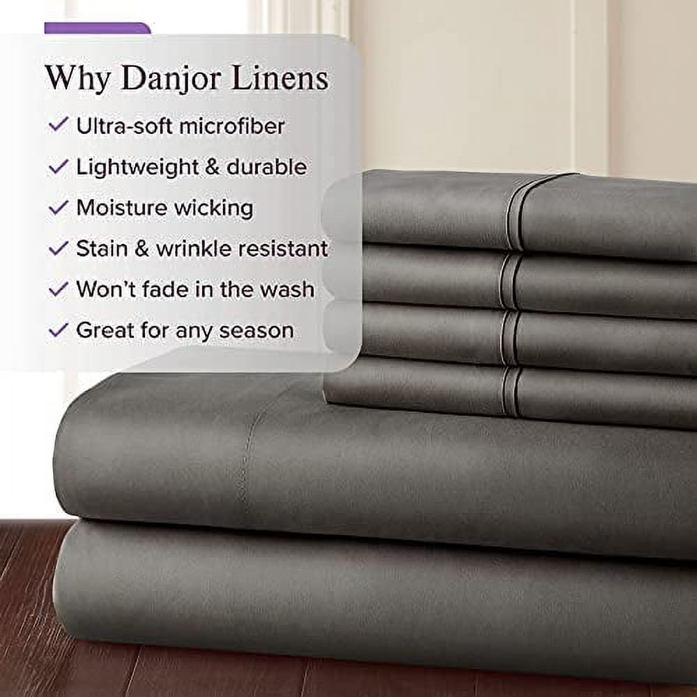  Danjor Linens Queen Sheet Set - 6 Piece Set Including 4  Pillowcases - Deep Pockets - Breathable, Soft Bed Sheets - Wrinkle Free -  Machine Washable - Taipe Sheets for Queen Size Bed - 6 pc : Home & Kitchen