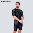thumbnail image 4 of AMORESY - Mono de una pieza brillante para hombre, para triatlón, natación, running, carretera, montaña, carreras, ciclismo, 4 of 5
