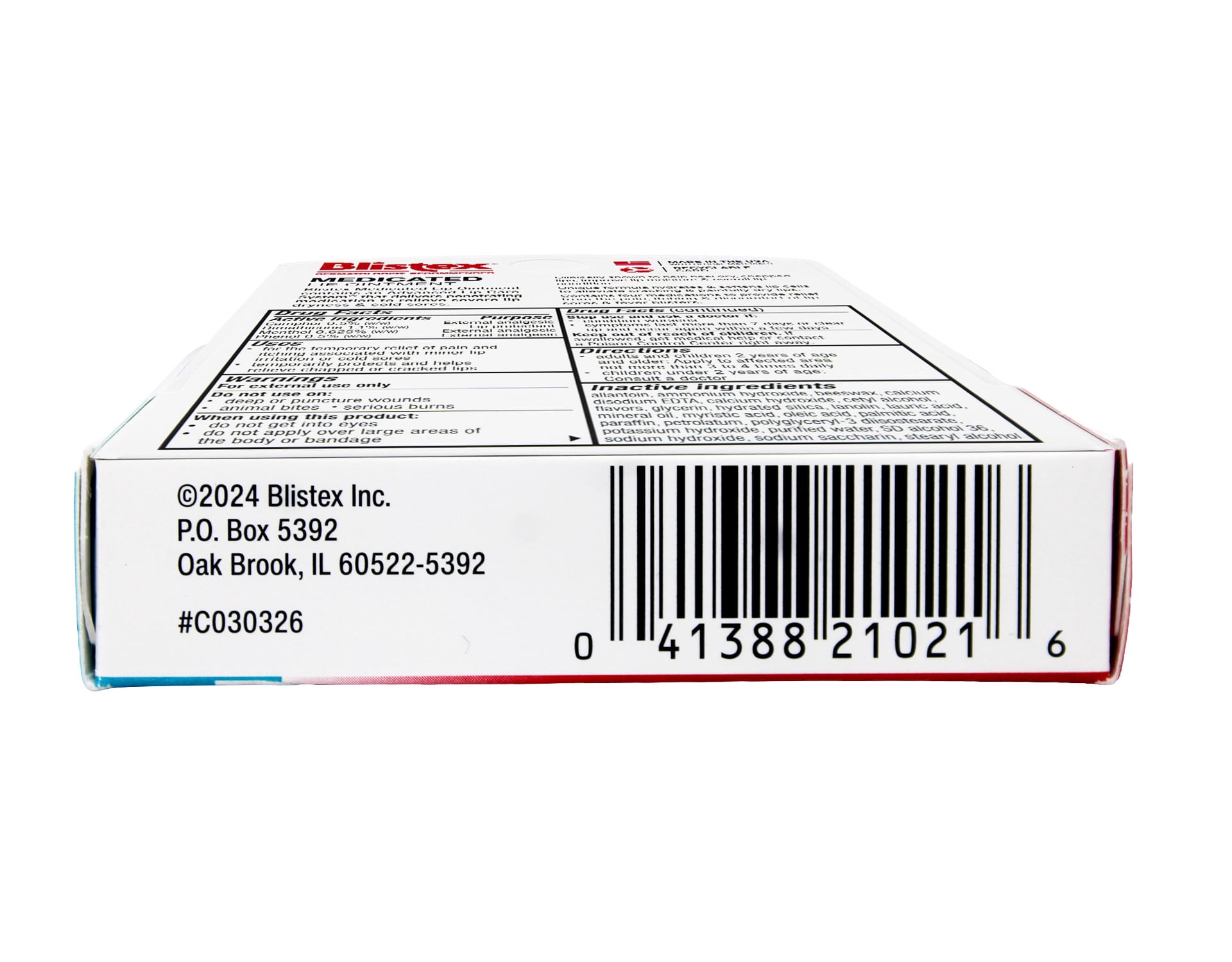 Blistex Medicated Lip Ointment 0.21 oz (Pack of 10)
