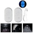 thumbnail image 3 of Sensor De Luz LED Para Interior De Coche, 2 Uds., Interruptor Táctil Recargable Por USB, Lámpara De Ambiente Inalámbrica Automática, Luz De Lectura Nocturna, Luz Interior De, 3 of 8