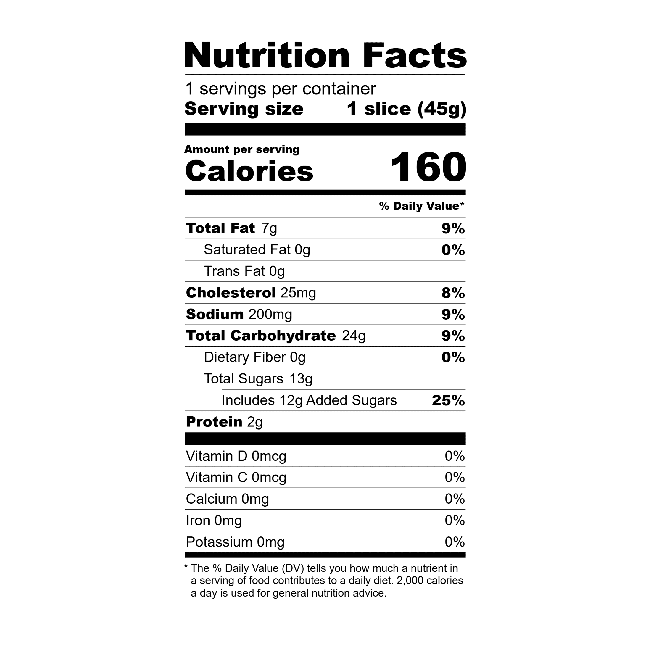 Holsum Regular Pound Cake, 1.6 oz, Shelf Stable, Single Snack