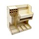 thumbnail image 3 of Organizador de Herramientas para Maquetas de Madera, Estante de Almacenamiento para Destornilladores Y Otros Materiales de Manualidades., 3 of 9