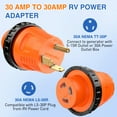 thumbnail image 2 of Power Adapter Nilight 30A RV Twist Lock TT-30P to L5-30R, 2 of 9