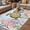 Blue Yellow, variant on Sea Turtles Outdoor Rug for Patio/Deck/Porch, Non-Slip Large Area Rug 3 x 5 Ft, Oceans Octopus Starfish Seahorse Coral Indoor Outdoor Rugs Washable Area Rugs, Reversible Camping Rug Carpet Runner