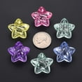 thumbnail image 4 of 20pc Transparent Acrylic Beads Faceted Star Mixed Color 23x24x16mm Hole: 3mm, 4 of 7