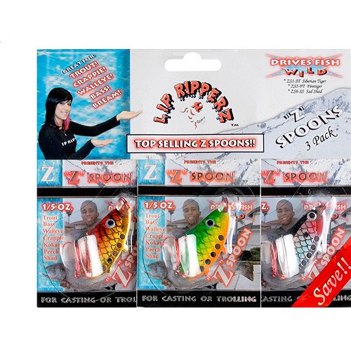 Lip RipperZ Top 3 Z Spoons Variety Pack