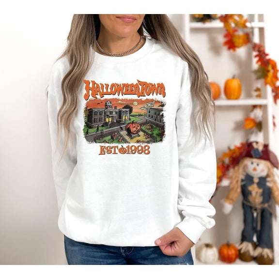 seasontown Est 1998 Sweatshirt, Womens season Sweatshirt, Spooky Season Sweatshirt, Hocus Pocus Sweatshirt, Retro season Sweatshirt, F4812 All Size S-5Xl