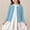 Blue, variant on Girls Pointelle Cardigan Sweaters Button Down Long Sleeve Knit Coat Lightweight Crewneck Outerwear for Casual School Party Fall Spring Holiday Elegant Top