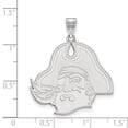 thumbnail image 2 of 10k White Gold LogoArt East Carolina University Pirate Extra Large Pendant Q1W043ECU, 2 of 4