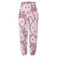 thumbnail image 3 of Hello Kitty Women's Harem Pants, Hippie Casual Pants Flowy Yoga Trousers with Pockets, 3 of 7