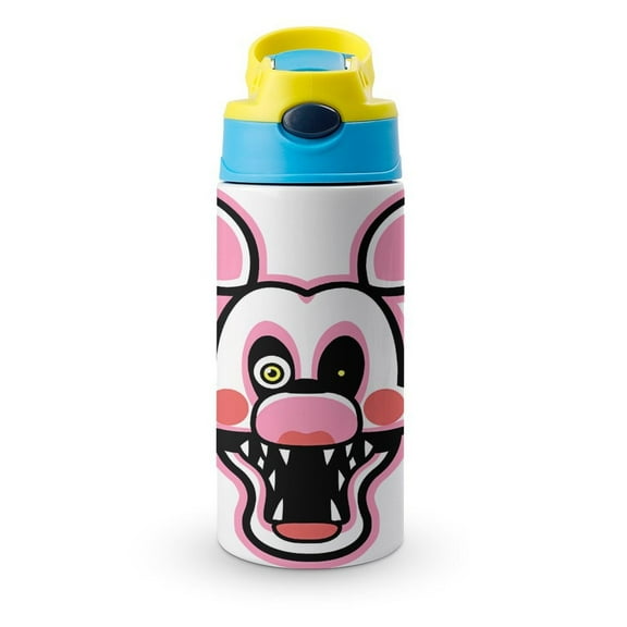 FANF Merch Water Bottle with Straw Lid Five Nights at Freddy 12oz Stainless Steel Cup Insulated Tumbler for Toddlers, School