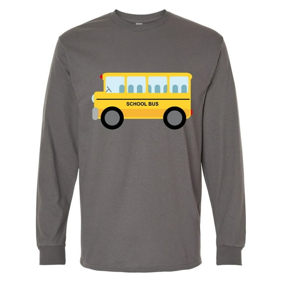 Inktastic School Bus Long Sleeve T-Shirt