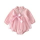 thumbnail image 1 of Gibobby Mamelucos para bebe niño polar de manga corta para niñas pequeñas, prendas de vestir de moda de malla para ropa de bebés(Rosa, 12-18 Meses), 1 of 4