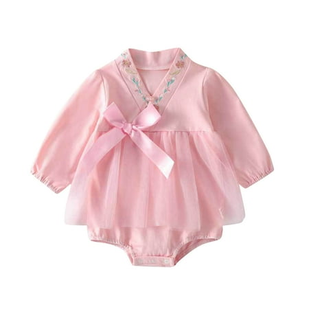 

LYSICSKINEM Toddler Girls Clothes 2t - 3t Baby Girls Summer Clothes Toddler Girls Short Sleeve Romper Bodysuit Mesh Fashion Outwear For Babys Clothes