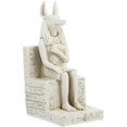 thumbnail image 1 of Estatuilla de Resina de Chacal Egipcio Anubis LANNMXG 14,5 cm Blanco, 1 of 5