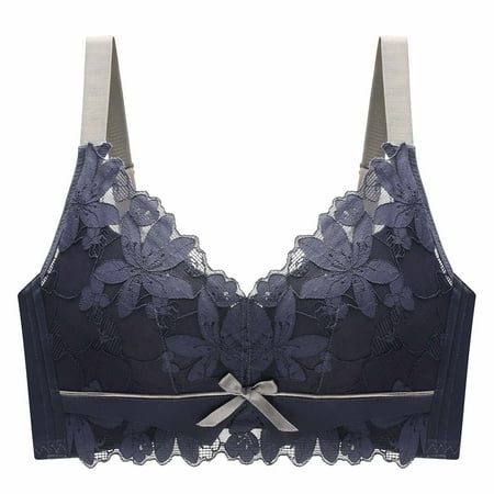 

Hesxuno Woman Underwear Sexy Ladies Comfortable Breathable No Steel Ring Sexy Lace Gathering Adjustment Lift Bra Woman Underwear