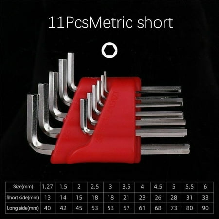 

Hex Wrench Kit L Type Hex Wrench 5 8 11pcs Chromium-vanadium Steel Hex Key