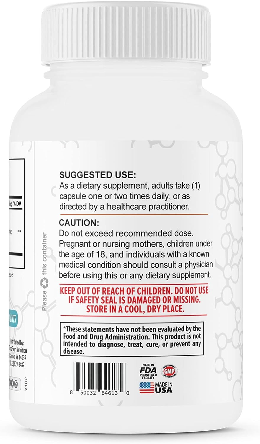 TerraForm Nutrition Extra Strength S-Acetyl Glutathione 300mg – 60 Acid-Resistant Capsules - Premium Glutathione Supplement - Highly Bioavailable & Stable Form of L-Glutathione – Made in USA