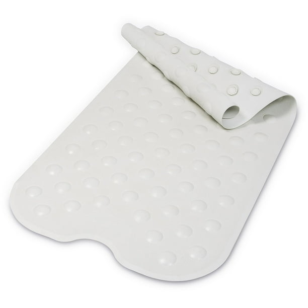 McKesson White Rubber Bathtub Mat 153/4 x 35.5" 14612950, 12 Ct