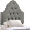 thumbnail image 3 of Hawthorne Collection Twin Tufted Panel Headboard in Gray, 3 of 3