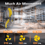 30 Heavy Duty Pedestal Misting Fan