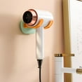 thumbnail image 4 of Hair Dryer Holder Wall Mounted, Adjustable No-Drill Storage Rack for Bathroom, Rotatable Clip for Hair Dryer and Towel Hanging, Easy Installation Organizer, 4 of 6
